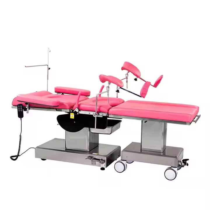 389-High Quality Steel Metal Obstetric Labour Delivery Bed Electric Manual Birthing Medical Operating Ta.jpg